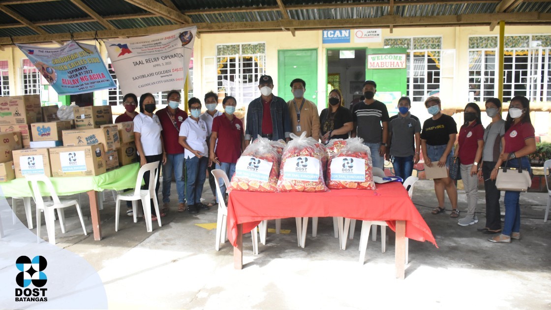 DOST sends relief food products Batangas residents affected by Taal volcano eruption image