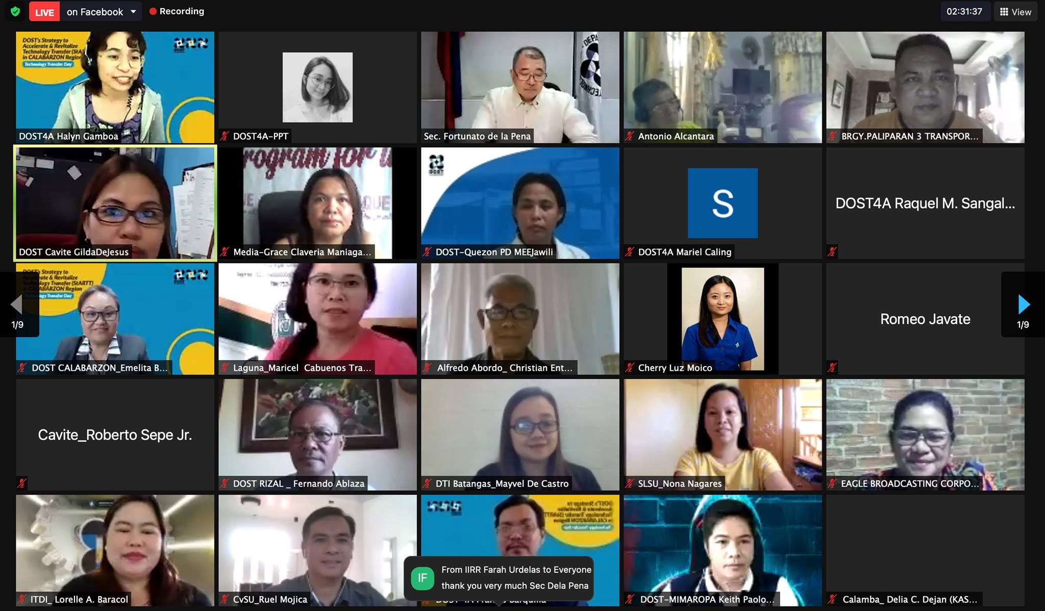 DOST-CALABARZON banners 12 technologies in StARTT during Tech Transfer Day image